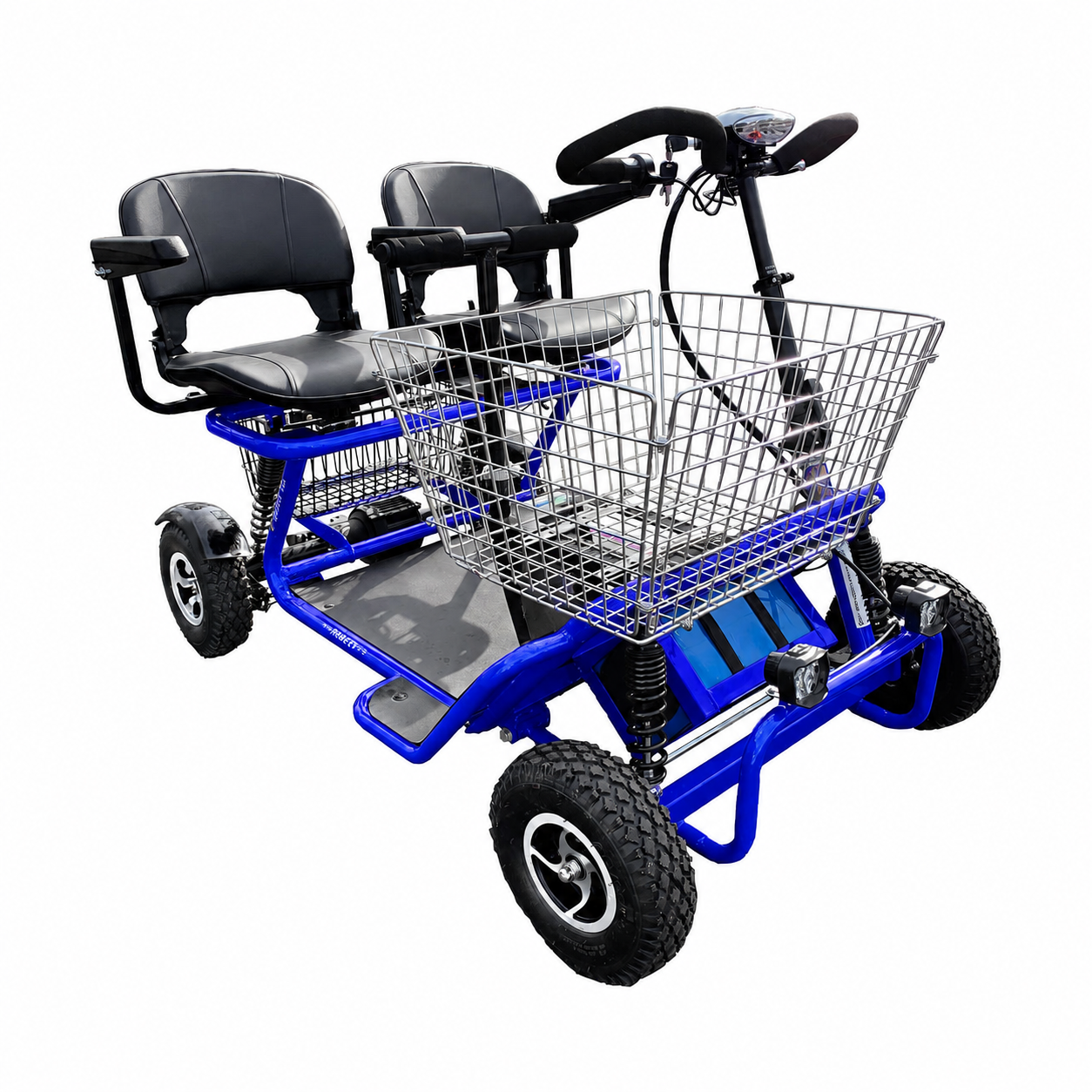 RMB e-Quad XL in blue, front angle