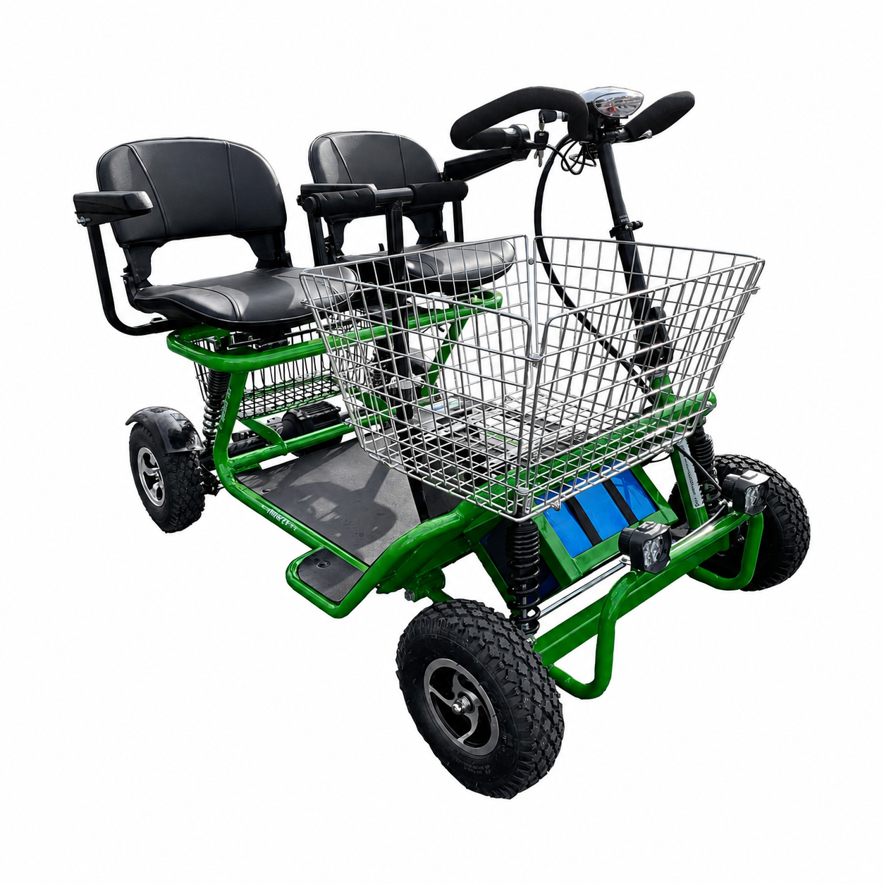 RMB e-Quad XL in green, front angle