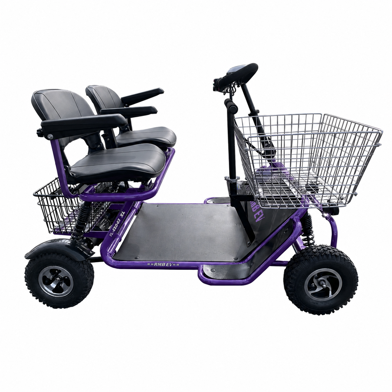 RMB e-Quad XL in purple, side view