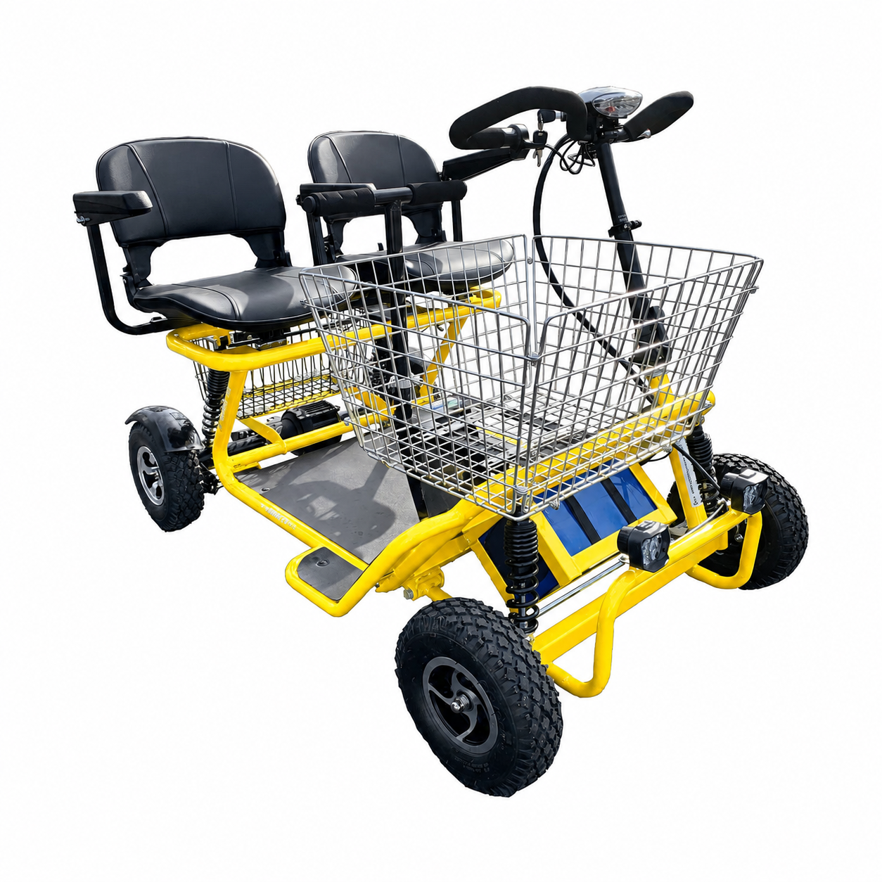 RMB e-Quad XL in yellow, front angle