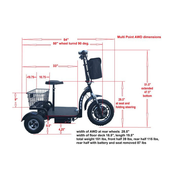 RMB Multi Point AWD Kodiak dimensions